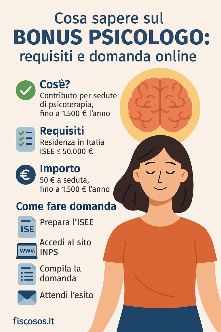 Cosa sapere sul bonus psicologo: requisiti e domanda online