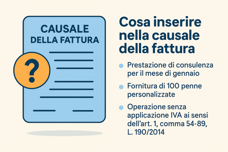 Cosa inserire nella causale della fattura: esempi e consigli pratici Cosa inserire nella causale della fattura: esempi e consigli pratici