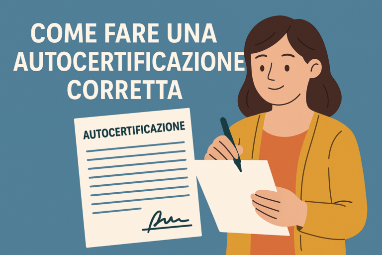 Come fare una autocertificazione corretta (modello incluso)