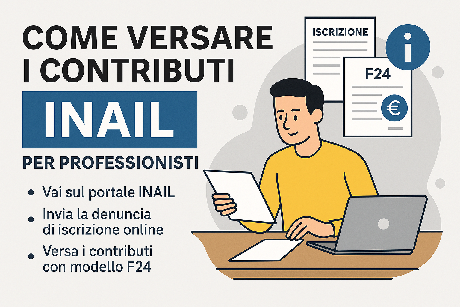 Come versare i contributi INAIL per professionisti: guida semplice Come versare i contributi INAIL per professionisti: guida semplice