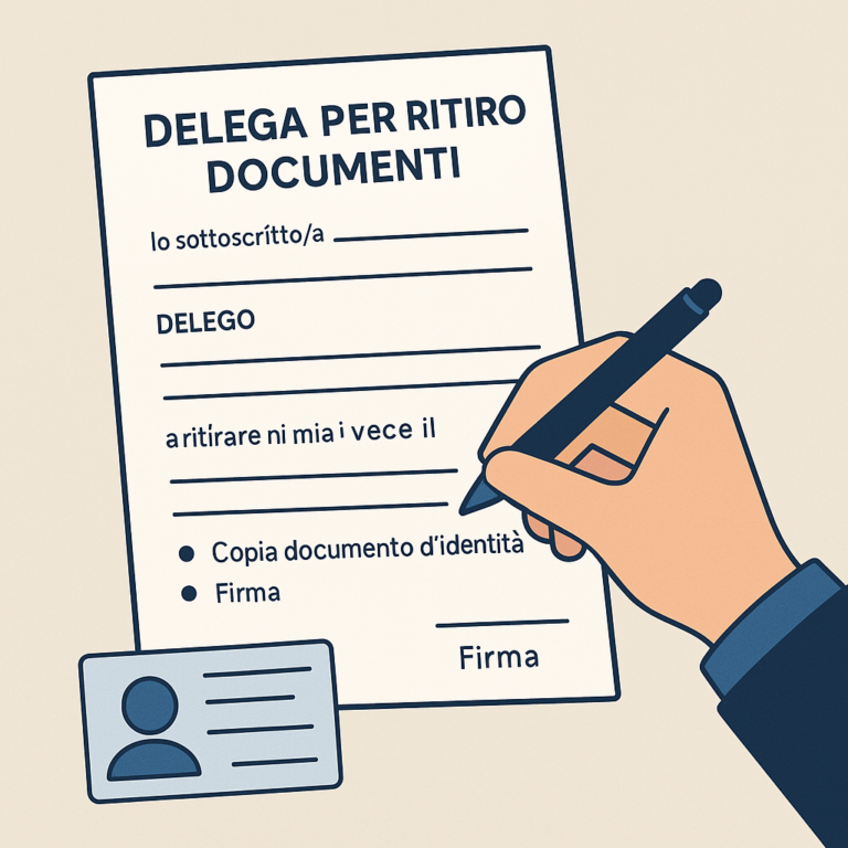 Come fare una delega per ritirare documenti