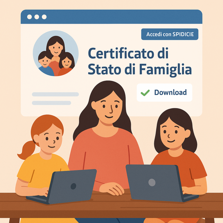 Come ottenere un certificato di stato di famiglia online
