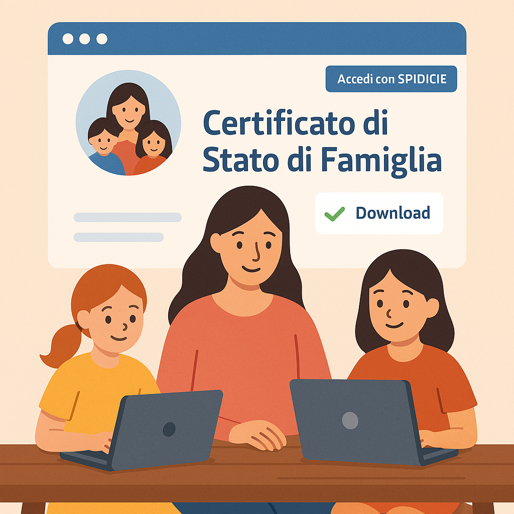 Come ottenere un certificato di stato di famiglia online