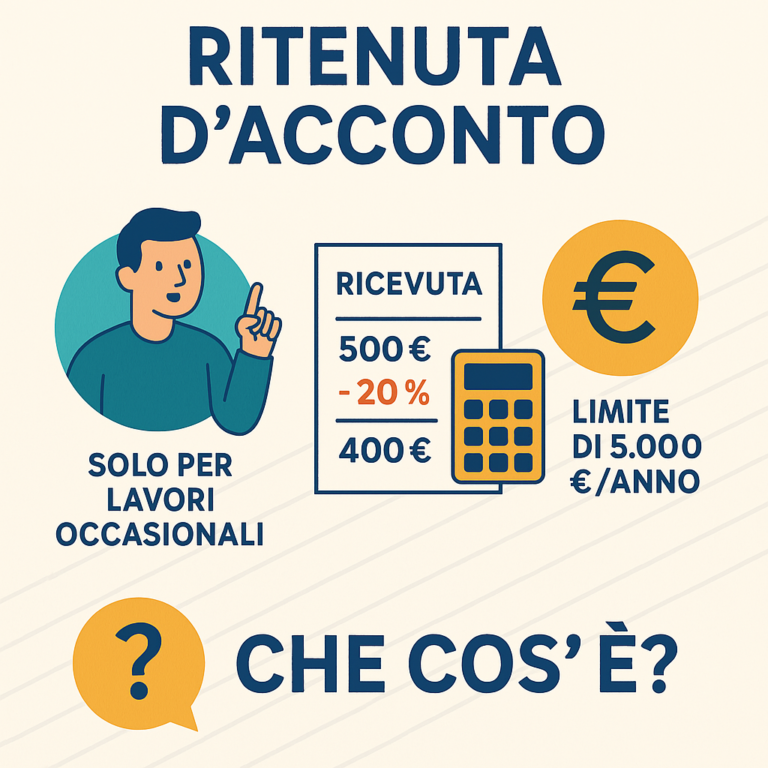 Ritenuta d’acconto, come funziona: guida semplice per capire quando si applica Ritenuta d’acconto, come funziona: guida semplice per capire quando si applica