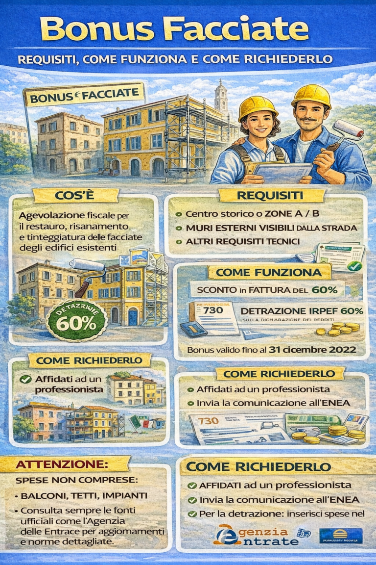 Bonus facciate: requisiti, come funziona e come richiederlo