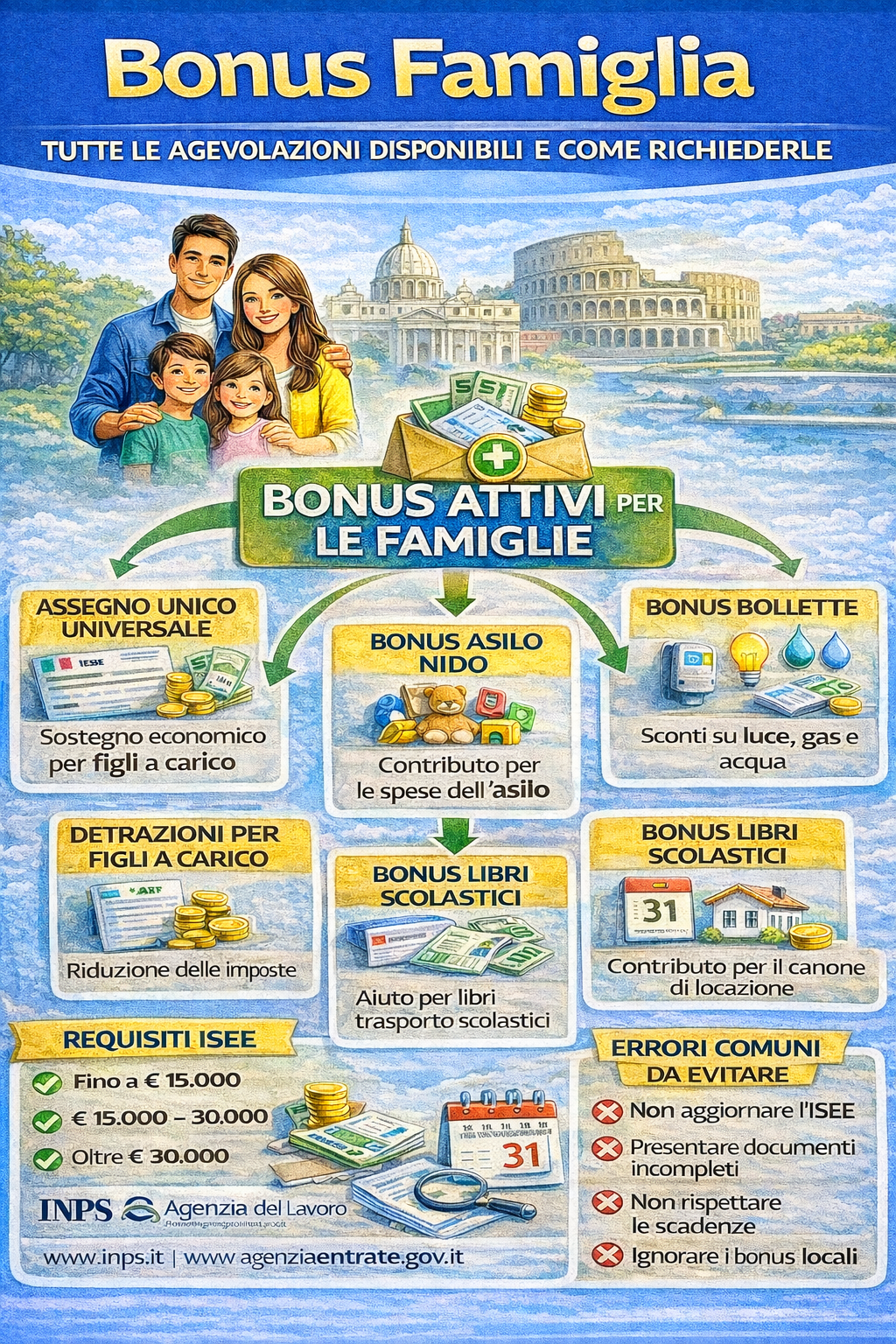 Bonus Famiglia 2026: tutte le agevolazioni disponibili e come richiederle Bonus Famiglia 2026: tutte le agevolazioni disponibili e come richiederle