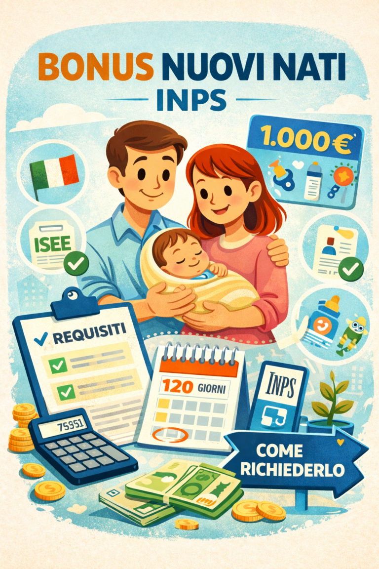 Bonus nuovi nati 2026 INPS: requisiti, importo e come richiederlo