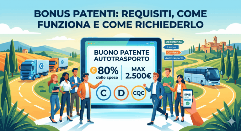 Bonus patenti: requisiti, come funziona e come richiederlo