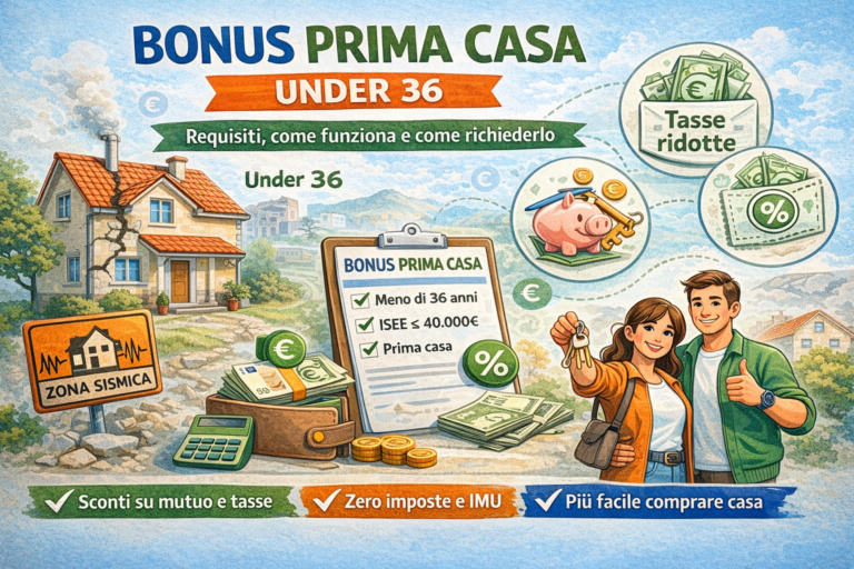 Bonus prima casa under 36: requisiti, come funziona e come richiederlo