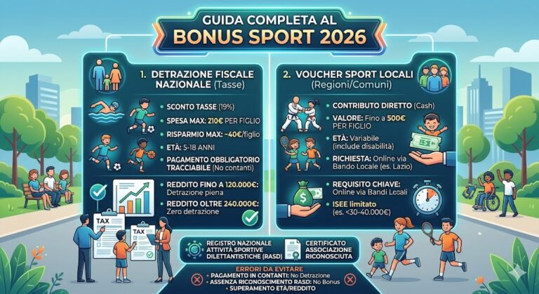 Bonus sport: requisiti, come funziona e come richiederlo