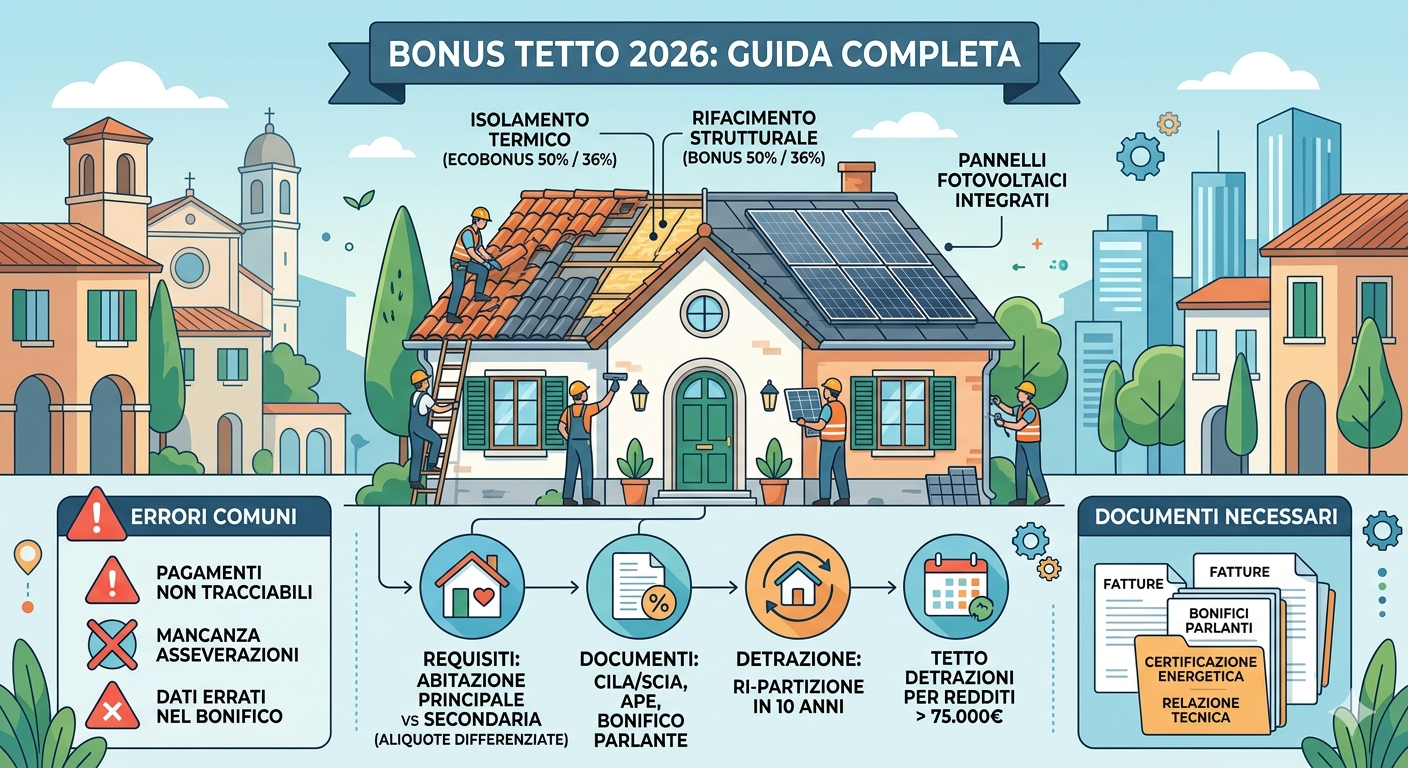 Bonus tetto: requisiti, come funziona e come richiederlo Bonus tetto: requisiti, come funziona e come richiederlo